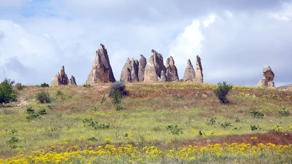 Вулканические Породы Долине Каппадокии — стоковое фото