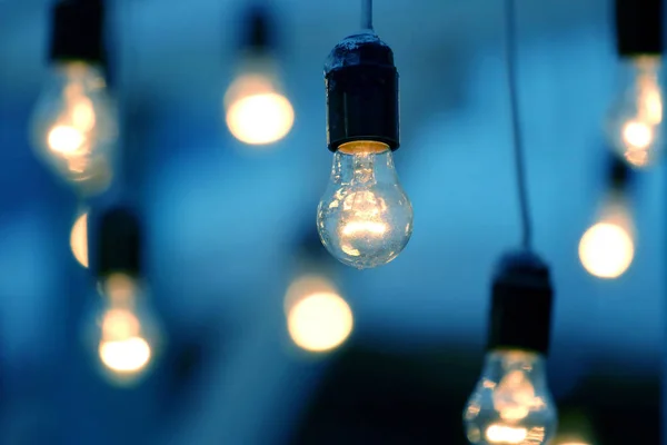 Included hanging electric lamp — Stock Photo, Image