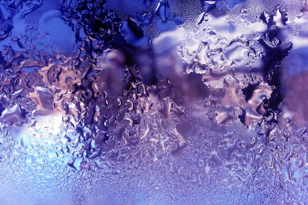 Eau glacée sur verre closeu — Photo