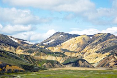 Landmannalaugar, Ic güzel ve renkli dağ manzara