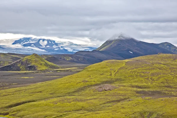 Piękny Krajobraz Górski Islandii Natura Miejsca Wspaniałe Podróże — Zdjęcie stockowe