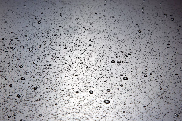 Kleine Wassertropfen Auf Einer Kunststoffoberfläche Textur Und Abstrakter Hintergrund — Stockfoto