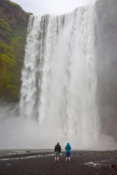 Cascadas Río Skoda Islandia Naturaleza Lugares Para Viajes Maravillosos —  Fotos de Stock