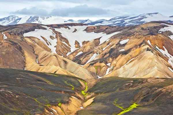 Montanhas Coloridas Paisagem Vulcânica Landmannalaugar Islândia — Fotografia de Stock