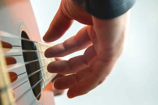 Tocar Mano Derecha Guitarra Clásica —  Fotos de Stock