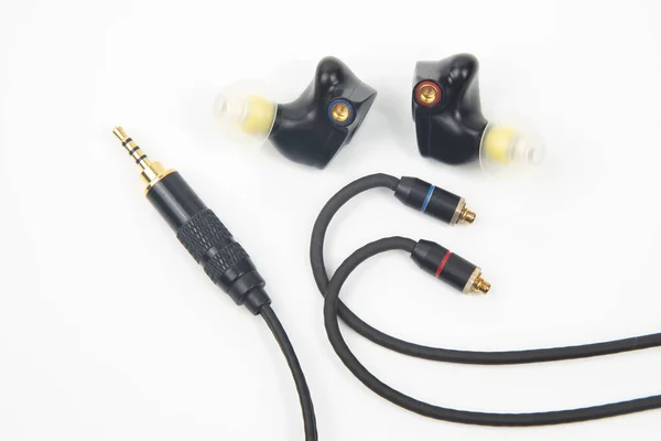 Auscultadores Intra Auriculares Para Leitor Música Áudio Som Equipamentos Modernos — Fotografia de Stock