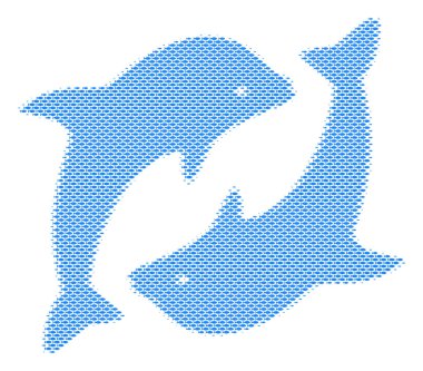 Balık yunuslar kompozisyon