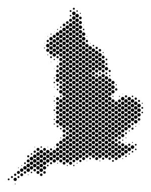 Yarı ton soyut İngiltere harita