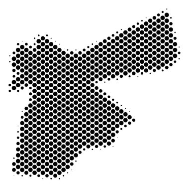 Yarı ton soyut Jordan Map