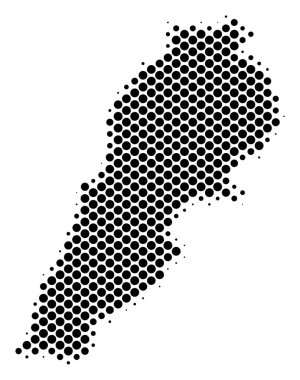 Noktalı resim piksel Lübnan harita