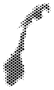 Yarı ton nokta Norveç Haritası