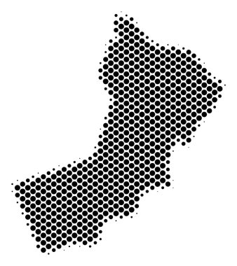 Yarı ton soyut Umman Haritası