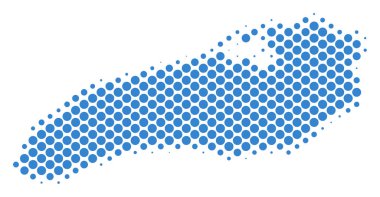 Yarı ton şematik Ontario Gölü harita