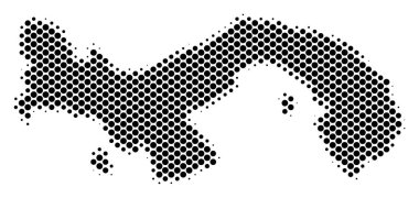 Panama harita noktalı noktalı resim