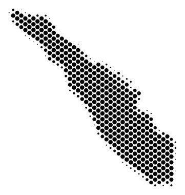 Yarı ton soyut Sumatra Adası Haritası