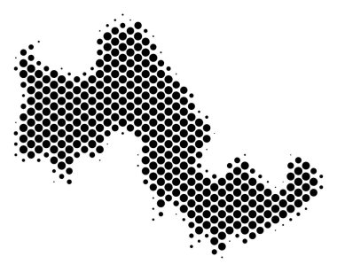 Yarı ton nokta Tilos Yunan Adası Haritası