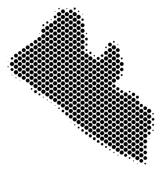 Μεσοτονικό Pixel Λιβερία Χάρτης — Διανυσματικό Αρχείο