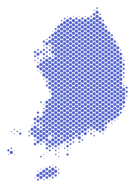 Yarı ton soyut Güney Kore Haritası