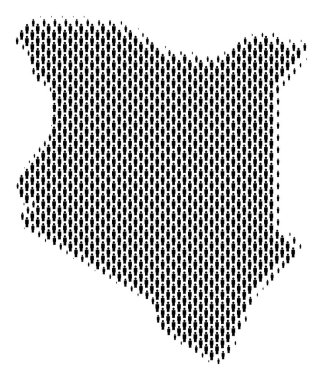 Kenya harita nüfusun demografik