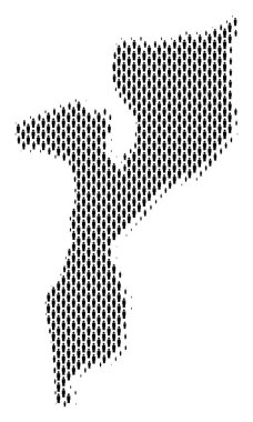 Mozambik Haritası nüfus kişi