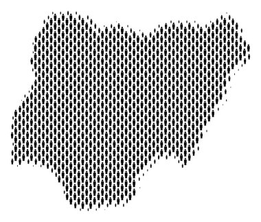 Nijerya harita nüfusun demografik