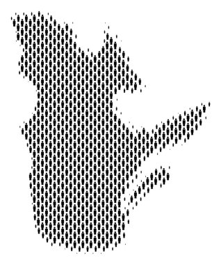 Quebec eyaleti harita nüfusun demografik