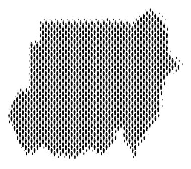 Sudan harita nüfusun demografik