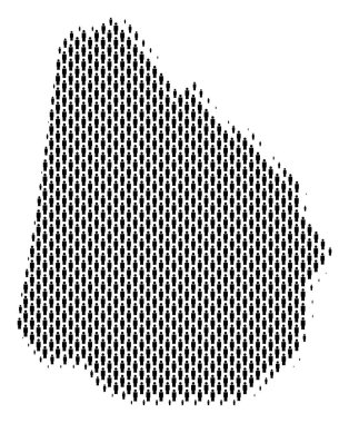 Uruguay Haritası nüfusun demografik