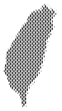 Tayvan Adası harita nüfusun demografik