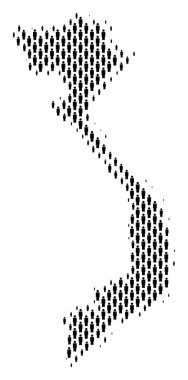 Vietnam Haritası nüfusun demografik