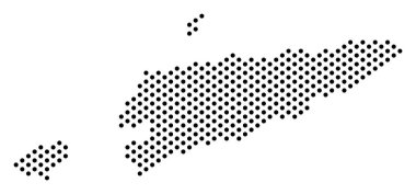 Noktalı Doğu Timour harita