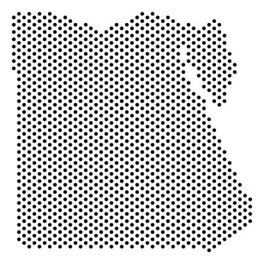 Noktalı Mısır harita