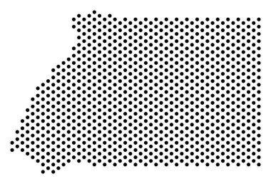 Noktalı Ekvator Ginesi harita