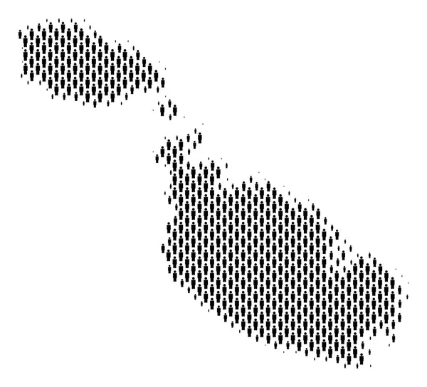 Malta Island harita nüfusun demografik