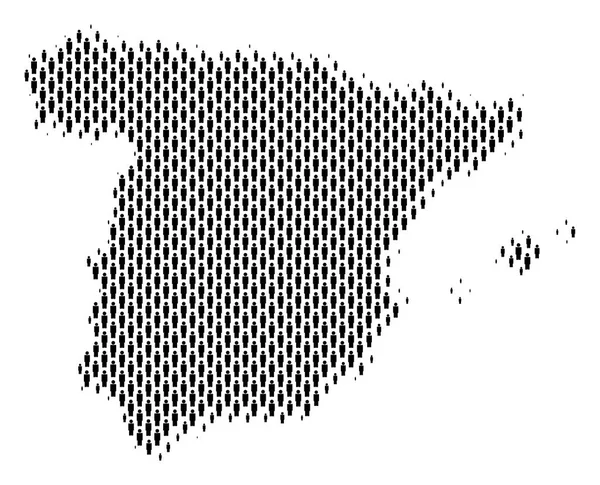 İspanya harita nüfusun demografik