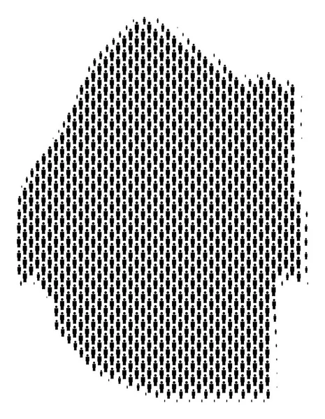 Svaziland Haritası nüfusun demografik