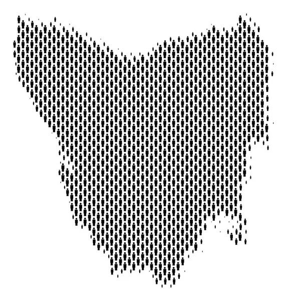 Tazmanya Adası harita nüfus kişi