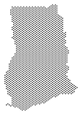 Noktalı Gana harita