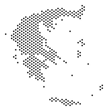 piksel Yunanistan Haritası