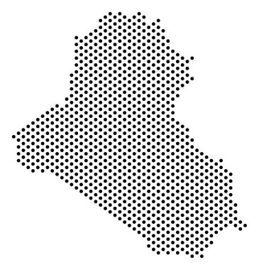 Noktalı Irak Haritası