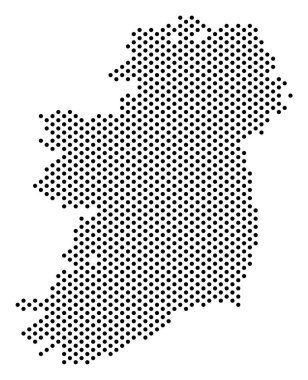 Nokta İrlanda ada Haritası