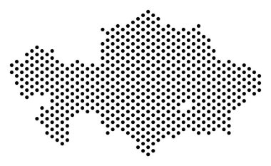 Piksel Kazakistan Haritası