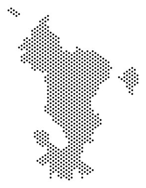 Piksel Mayotte Adası Haritası