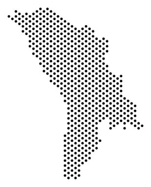Noktalı Moldova Haritası