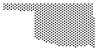 Nokta Oklahoma eyalet harita