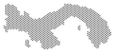 Noktalı Panama Haritası