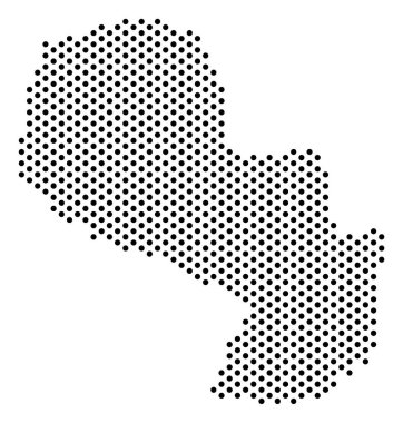 Nokta Paraguay Haritası