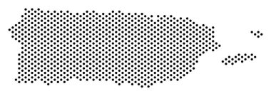 Piksel Puerto Rico harita