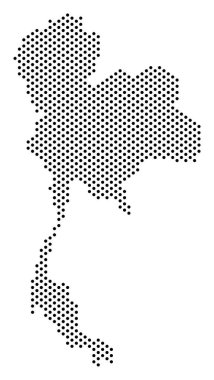 Piksel Tayland Haritası