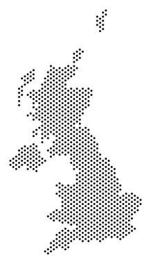 Nokta İngiltere harita